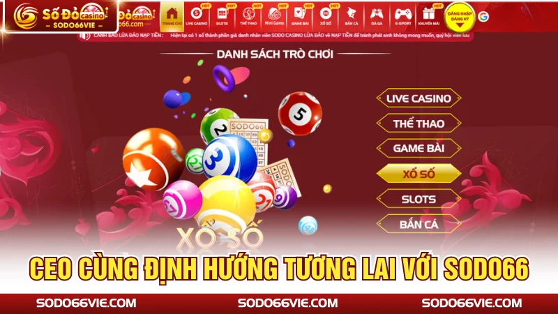 CEO cùng định hướng tương lai với SODO66