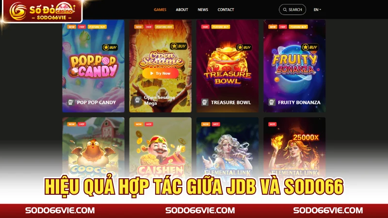 Hiệu quả hợp tác giữa JDB và SODO66
