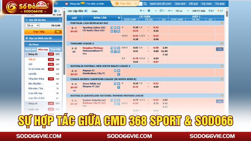 Sự hợp tác giữa CMD 368 Sport & SODO66