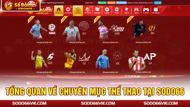 Tổng quan về chuyên mục thể thao tại SODO66